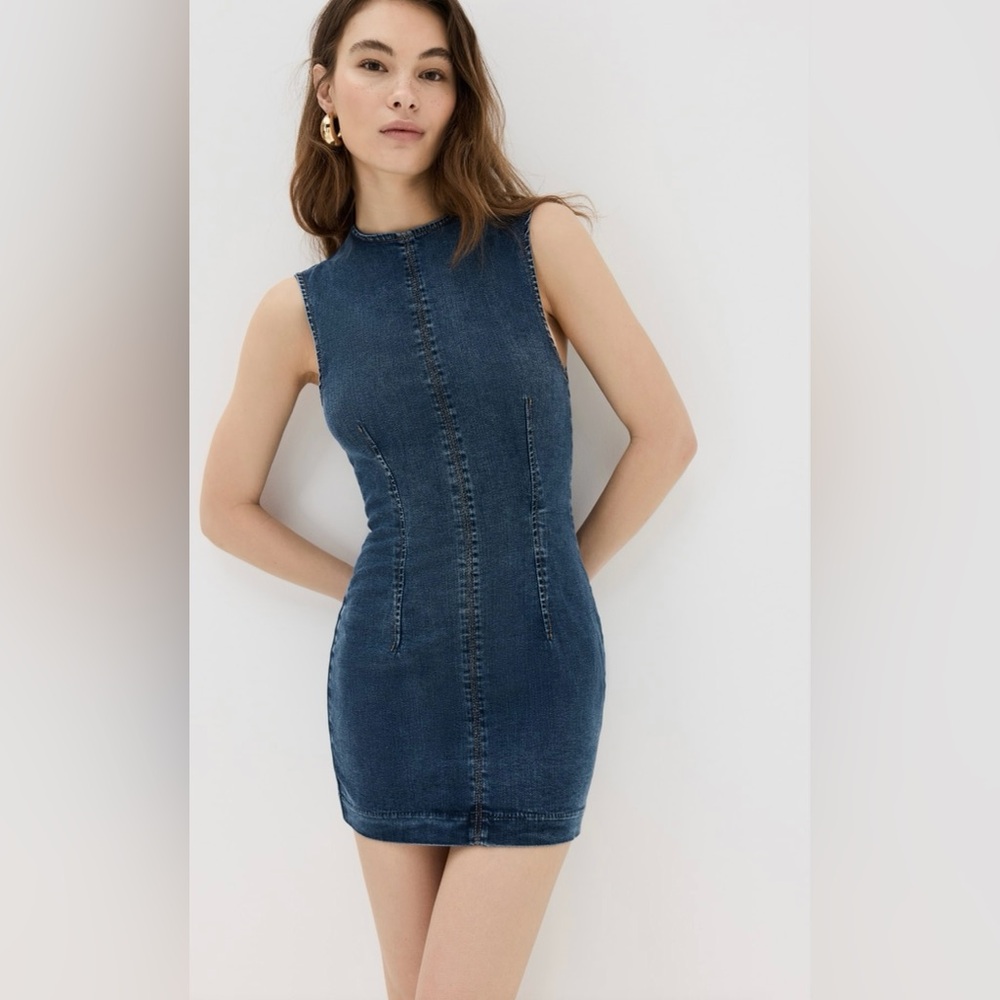 Reformation Kendi Denim Mini Dress size 8